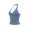 Top de Tirantes Cruzados en V Transfronterizo para Yoga para Mujer con Almohadillas en el Pecho, Secado Rápido de Sensación Desnuda, Ropa Exterior Deportiva Corta para Fitness