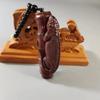 Mango de Palo de Rosa Olla Tallado en Madera Colgante del Zodiaco Adorno Cultural para Hombres Artesanía de Madera