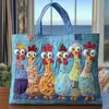 2026 Nueva Serie Transfronteriza de Pollo Estampado Digital Bolso Tote Acolchado de Hombro de Moda