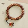 Taihang Chenhua Alto Teor de Óleo Yabai Círculo Único Contas de Buda Pulseira de Mão Masculina Madeira Literária para Brincar Contas de Rosário Feminina Pulseira de Arte Venda Direta de Fábrica