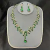 Joyas nupciales transfronterizas, joyas de boda, accesorios para vestido de novia de dos piezas, pendientes de perlas de diamantes de imitación, collar, traje para mujer