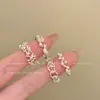Anillo de lujo ligero, nicho, estrella de alta gama, perla y circonita cúbica para mujer, exquisito y moderno, anillo abierto ajustable