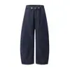 Conjunto Relaxado Han Lu Outono/Inverno Textura Lã Xadrez Casaco Retro Cor Original Silhueta Jeans Conjunto de Duas Peças