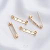 Broche de alfiler de oro de 14 quilates que conserva el color, anti-luz, para mujer, DIY, hecho a mano, ramillete, joyería casera, accesorios para el cabello, accesorios de hebilla, material