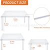 Estante cuadrado transparente para tartas de Amazon, 3 piezas, para mesa de postres, apto para tartas, pizzas, postres y alimentos.