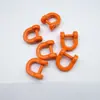 Llavero de Herradura de Colores, Llavero de Cuenta Abierta en Forma de D Pintada, Accesorio DIY, Anillo de Conexión de Aleación