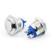Fonte de Alimentação Chaveada com Botão de Aço Inoxidável Metal 12/16/19mm Auto-Travante Reset à Prova d'Água com Luz Interruptor de Luz de Nevoeiro para Carro