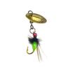 Anzuelo para pesca con mosca, cebo biónico, anzuelo para moscas, mosquito venenoso con efecto fluorescente, cebo biónico Micro Luya, boca de caballo, tira blanca