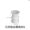 Base de Velas de Banana de Cimento de Resina DIY Papoula Suporte de Vela Cônico Estilo Ins Molde de Silicone