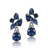 Brincos de pino de aço cristalino estilo japonês coreano fofos para meninas estilo simples brincos brincos fofos elegantes para senhoras atacado