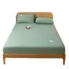 Nuevo protector de colchón de algodón transpirable y cómodo, inflable, funda individual para colchón, juego de ropa de cama apto para todas las estaciones