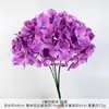 Ramo de flores artificiales de hortensia de 3 pétalos, arreglo de flores de seda artificial, decoración floral para ceremonia de boda, decoración de auditorio y decoración de sala de estar