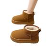 Nuevos Zapatos de Algodón para Mujer Otoño e Invierno 2025, Modernos y Versátiles, Forrados de Felpa, Suela Gruesa, Cálidos y Resistentes al Frío, Botas de Nieve con Bloqueo de Temperatura para Mujer