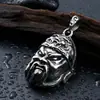 Xizang dios estilo étnico joyería al por mayor personalidad de moda dominante hombres colgante Guan Gong acero de titanio joyería de moda