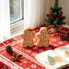 Conjunto de Louças de Cerâmica Temático de Pão de Gengibre de Natal, Adequado para Festas de Feriado, Restaurantes e Hotéis, Fornecimento Direto da Fábrica de Origem