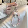 Estilo Ins Chica Rosa Tabla de Surf Gato Gatito Funda para Teléfono Colgante Cámara CCD Portatarjetas Decoración Cuentas DIY