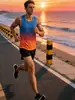Chaleco Deportivo de Marathon Adhesivo sin Costuras de Secado Rápido Chaleco Deportivo Running Fitness Maratón Uniforme de Competición de Secado Rápido