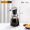 Botella de Vidrio con Prensa para Salsa de Ostras, Botella de Vidrio para Exprimir Salsas, Gadget Casero para Aderezo de Tomate para Ensaladas, Botella de Condimentos para Cocina, Botella para Condimentos