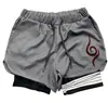 Comercio exterior Amazon más vendido estampado digital shorts deportivos de fitness de doble capa para adultos shorts casuales desde la fábrica de origen