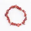 Pulseira de Pedra Natural com Pedrinhas Artesanal Versátil Fofa Colorida Pulseira de Cristal Rosa
