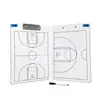 Pizarra Táctica de Baloncesto Portátil PVC Entrenador Doble Cara Escribible Borrable Juego Entrenamiento Enseñanza Pizarra Análisis Táctico