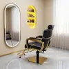 Nova Cadeira de Barbeiro de Alta Qualidade para Salões de Beleza, Cadeira Simples para Corte de Cabelo, Cadeira Moderna para Permanente e Coloração