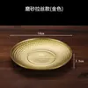 Comercio exterior suministro estilo retro plato de acero inoxidable plato rayado japonés platos para snacks postre vajilla plato poco profundo