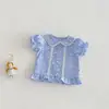 Jeans de Encaje para Niñas 2026 Nuevo Verano Delgados Elegantes Estilo Coreano Pantalones Casuales Pantalones de Verano para Niños