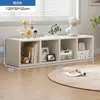 Gabinete de celosía partition de mesita de noche semi-cerrado gabinete de almacenamiento de dormitorio estante de almacenamiento de estantería de mesita de noche almacenamiento de extremo de cama de piso ocho compartimentos