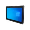 Gabinete de máquina tudo-em-um para controle industrial, gabinete de display com tela sensível ao toque capacitiva para computador industrial, gabinete totalmente fechado em alumínio