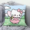 Almohada Hello Kitty Hallokitty Cojín Lindo de Dibujos Animados Corazón de Niña Cojín para Sala de Estar Sofá Oficina Almohada para Descanso de Almuerzo