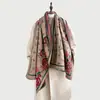 2025 Nuevo Moda Cálido Bohemio Étnico Imitación Cachemir Jacquard Chal Invierno Transfronterizo Bufanda Venta al por Mayor