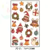 Pegatinas de Tatuaje Coloridas de Navidad Nuevas Transfronterizas para Niños, Maquillaje de Fiesta de Vacaciones de Unicornio Impermeable de Dibujos Animados