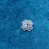 Fuerte Retención de Color Chapado en Oro de 14K Incrustaciones de Circonita Soporte de Copo de Nieve Flor de Cuatro Hojas Porta Cuentas de Flor de Ciruelo Accesorios para Joyería de Cuentas DIY