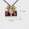 Série de Natal Daiyi Caixa de presente Papai Noel acessórios de liga DIY acessórios para cabelo roupa pulseira pingente pingente