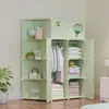 Guarda-roupa DIY simples para armazenamento de quarto, armário infantil montado de plástico, estante de armazenamento combinada minimalista, armazenamento dobrável