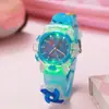 Artículo popular de comercio exterior: Reloj Luminoso Infantil de Dibujos Animados de Dinosaurios 3D, Molinillo Giratorio para Aliviar el Estrés, Reloj Electrónico Intermitente