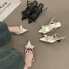 Zapatos de Noche Satinados de Moda 2026 Estilo Suave con Lazo, Sandalias Exquisitas de Punta Cerrada, Zapatos de Tacón Alto Individuales para Mujer