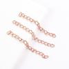 Cadena de Extensión de 5 cm 7 cm Cadena de Cola Cadena Extendida Cadena de Ajuste Largo Cadena de Diamante Material Cadena para Colgar Accesorios de Joyería DIY
