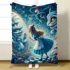 Mantas Infantiles de Dibujos Animados Serie Princesas Disney, Engrosadas, Suaves y Cómodas de Franela, Venta al por Mayor Personalizada Transfronteriza
