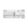 Pestillo de Puerta de Acero Inoxidable de Doble Extremo con Resorte para Dormitorio, Perno de Puerta Antirrobo, Pestillo de Botón Autoelástico Engrosado para Puertas y Ventanas de Baño
