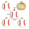 Accesorios para Joyería de Aleación con Goteo de Aceite DIY Colgante Serie Deportiva de Fútbol y Rugby Pulsera Collar Colgante W504