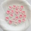 Flor de cinco pétalas com relevo dourado de 17mm com pétalas em degradê de cor AB materiais DIY feitos à mão para grampos de cabelo estilo antigo e acessórios de vestuário