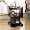Mesa de Centro Multifuncional de Color Transparente Acrílico Personalizada, Mesa Auxiliar Adecuada para Hogar, Sala de Estar, Dormitorio, Oficina