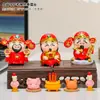 Deus da Riqueza Zhong Kui, Guan Gong e Várias Divindades Menores; Pequenos Itens de Boa Sorte para o Local de Trabalho; Pequenos Enfeites para Estações de Trabalho que Melhoram o Humor; Artigos Decorativos