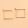 17 Estilos de Accesorios para Joyería DIY de Aleación Dorada KC, Colgantes de Luna en Forma de Corazón, Encantadores Marcos Huecos de Resina