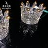 Portavelas de vidrio con corona dorada taza de vela de aromaterapia huevo de belleza taza de almacenamiento de joyas cenicero de cuentas doradas venta al por mayor de fábrica