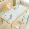 Jogo Americano Estilo Creme com Sensação de Luxo Leve e Alto Padrão, Impermeável e à Prova de Óleo, Toalha de Mesa Sem Lavagem, Jogo Americano Quadrado Fresco e Simples para Mesa de Centro
