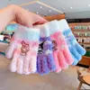 Guantes de Kuromi para Niños Guantes Cálidos de Invierno para Niñas Pequeñas Lindos Guantes sin Dedos de My Melody para Niñas y Bebés para Proteger Contra el Frío y el Viento