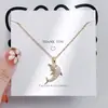 Colar de Borboleta para Mulheres, Aço Titânio, Não Desbota, Versátil, Corrente de Clavícula em Formato de Coração, Acessório de Corrente para Pescoço Simples e Fashion, Luxo Leve